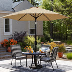 95 H Push-Button Tilt Market Umbrella