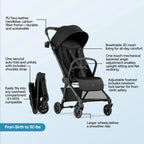 Compact Foldable Travel Baby Stroller