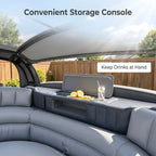 Inflatable Outdoor Lounge Sofa with Canopy