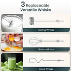 Stainless Steel Handheld Milk Frother Silver