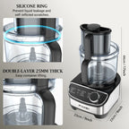 Food Processor Chopping & Blender Combo