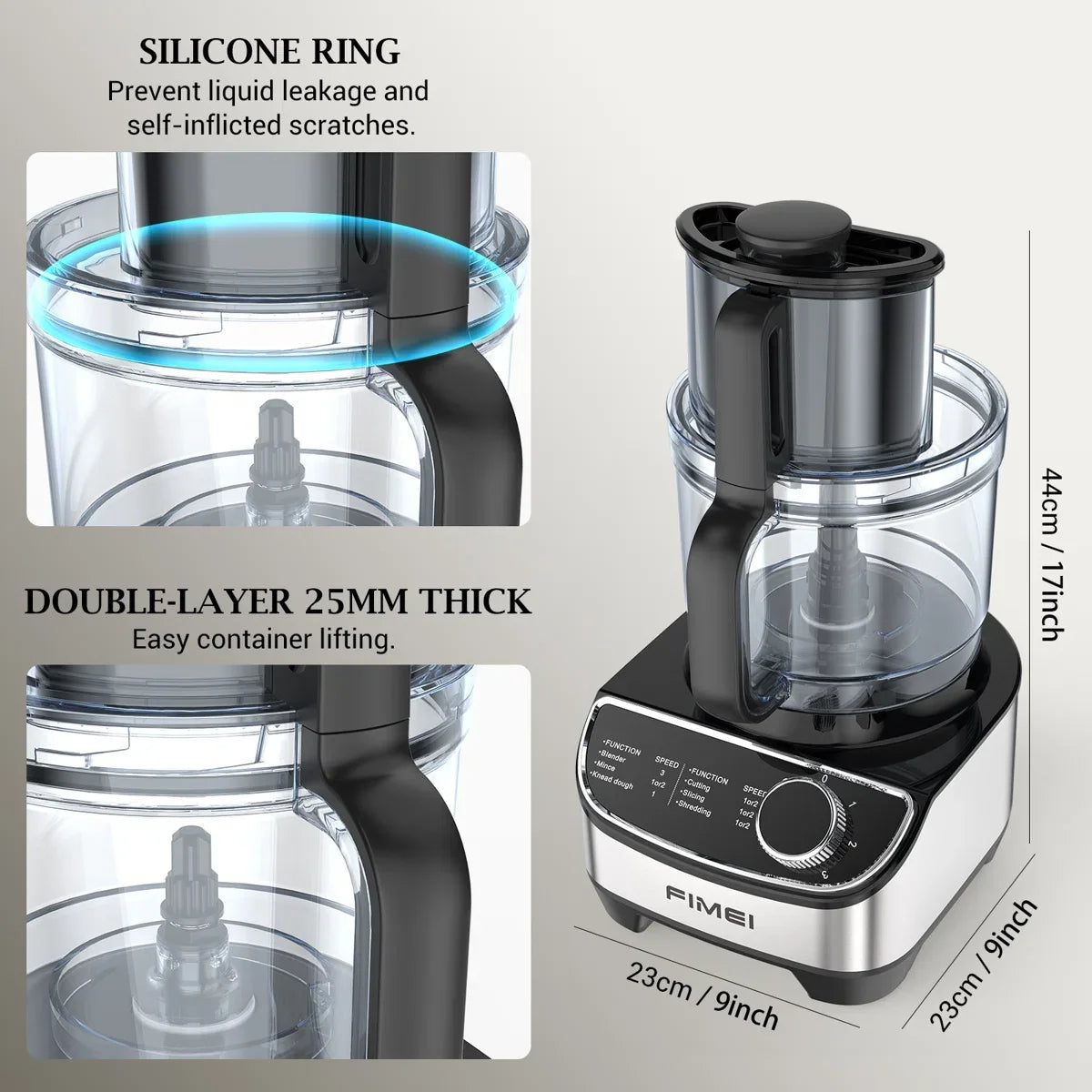 Food Processor Chopping & Blender Combo