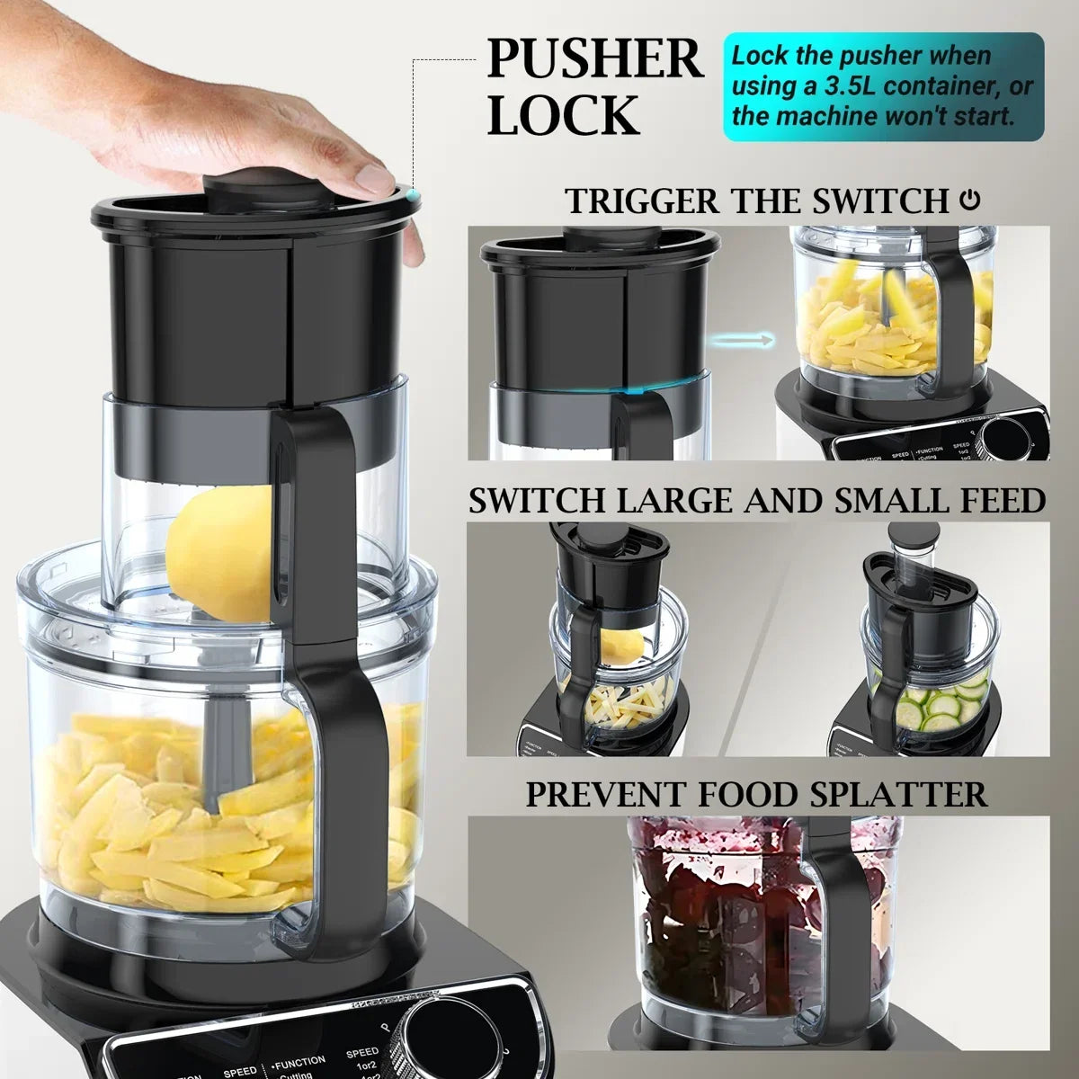 Food Processor Chopping & Blender Combo