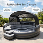 Inflatable Outdoor Lounge Sofa with Canopy