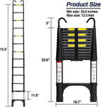 Lightweight Foldable Aluminum Telescopic Ladder